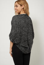 Black and White Soft Knitted Shrug